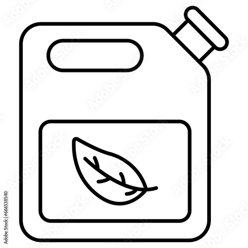 Modern design icon of eco diesel can