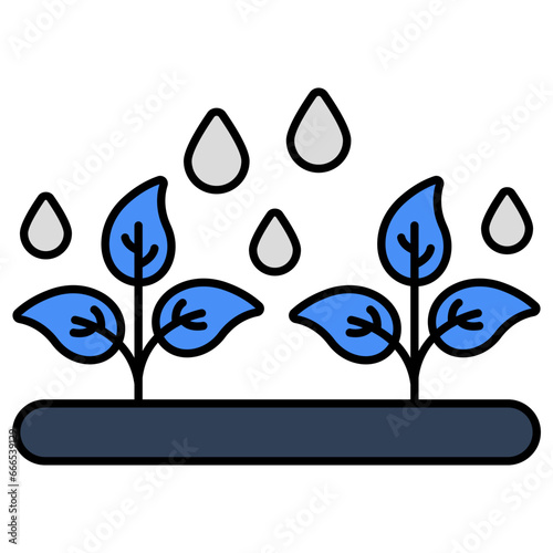 Agriculture rainfall icon in perfect design