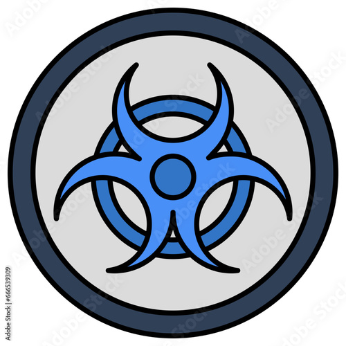 Trendy vector design of biohazard sign