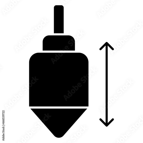 A trendy vector design of plumb bob