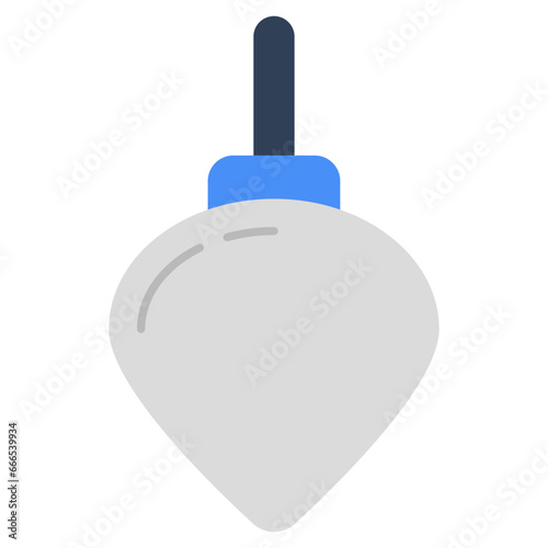 A trendy vector design of plumb bob