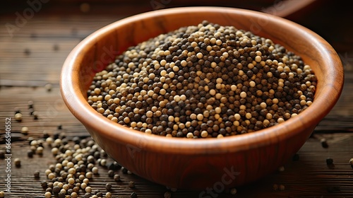 Peppery mustard seeds. Culinary celebration, distinctive taste, complex flavor, traditional charm. Generated by AI. © Татьяна Лобачова
