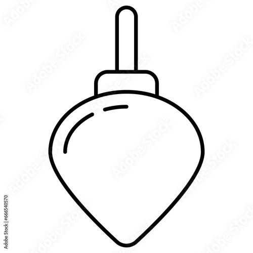 A trendy vector design of plumb bob