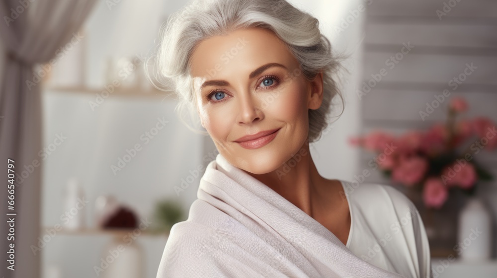 smooth and healthy skin senior woman face for cosmetics skincare advertisement commercial. smooth and healthy skin senior woman face for cosmetics skincare advertisement commercial.