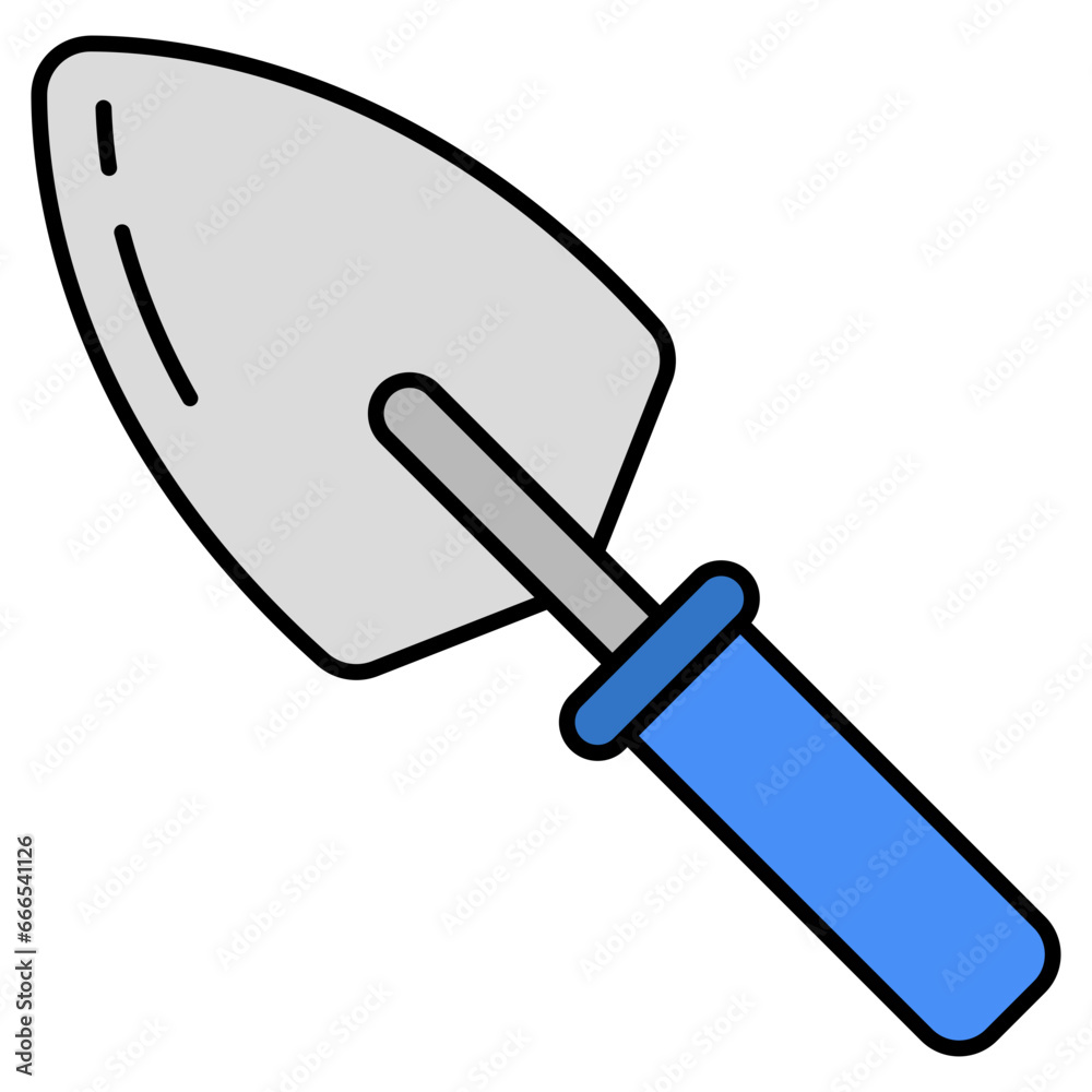 Vector design of trowel, flat icon Vector design of trowel, flat icon