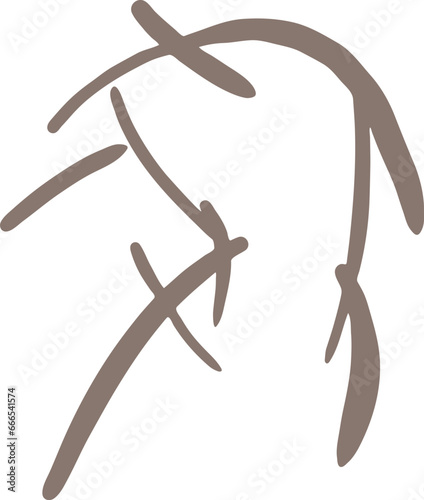 Abstract man body expressive illustration. Decorative vector element for logo design, spa, beauty salon , medical health or fitness centre, poster. Hand drawing. Male posing nude.