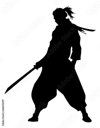 samurai silhouette logo