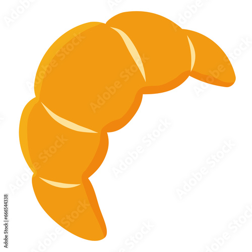 croissant pastries france paris vecto icon element