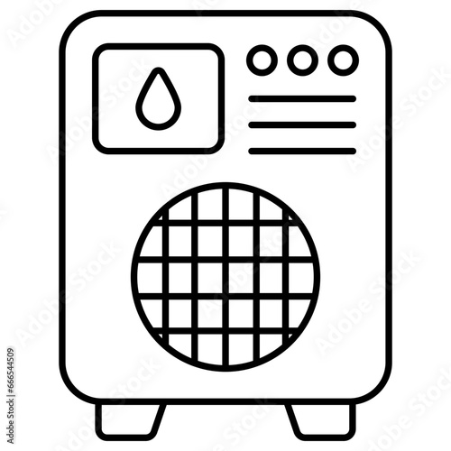 An icon design of electric heater
