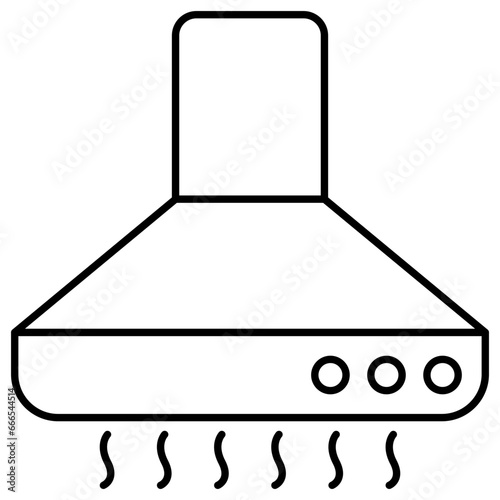 An icon design of extractor hood 