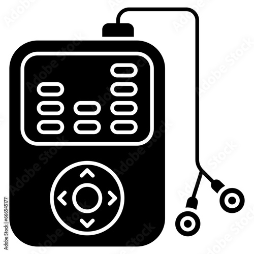 Vector design of mp3 player 