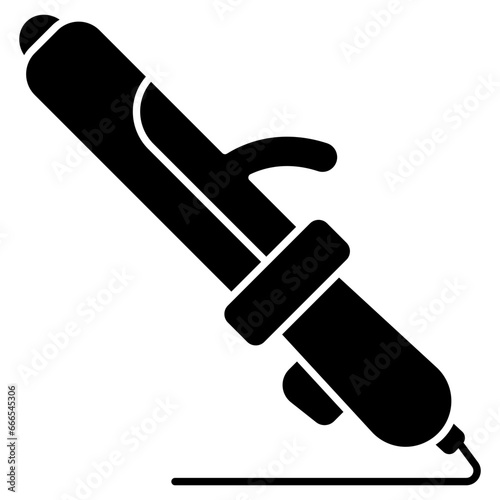 Perfect design icon of hair curler 