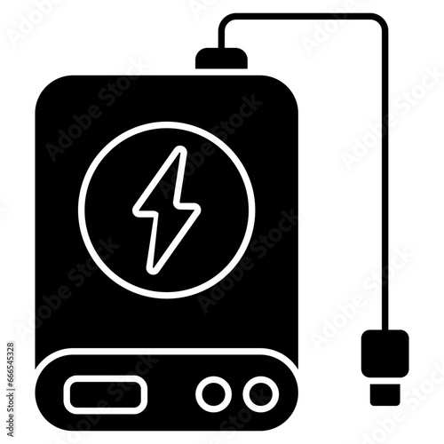 A unique design icon of power bank