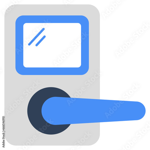 Unique design icon of door lock