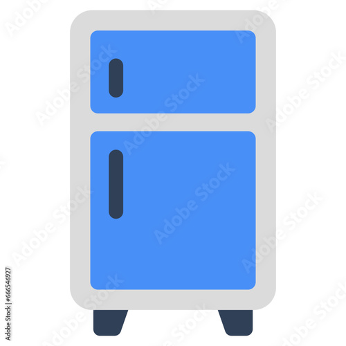 Vector design of refrigerator, flat icon