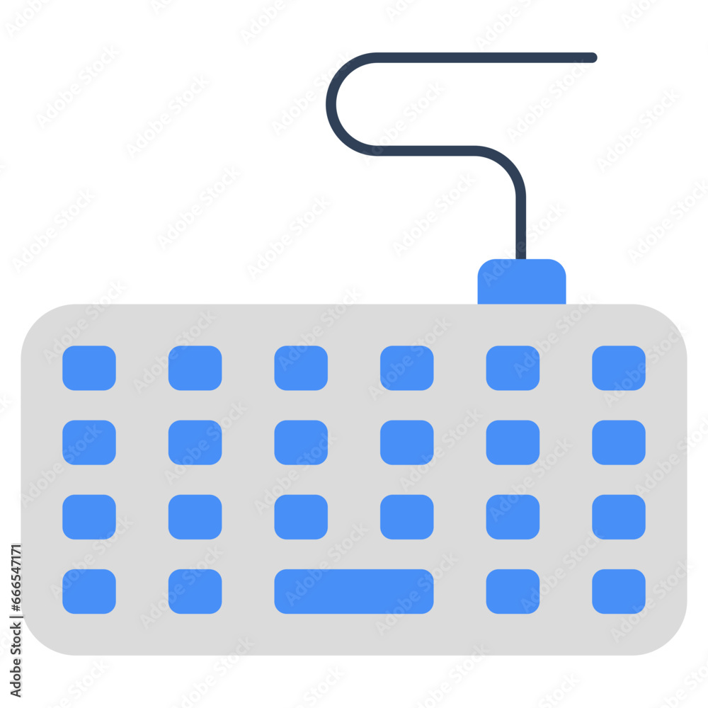 Editable design icon of keyboard Editable design icon of keyboard