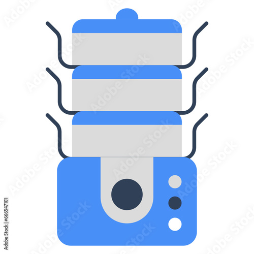 Modern design icon of electric tiffin