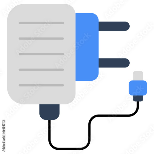 A unique design icon of mobile charger