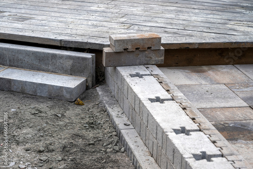 Installing paver bricks for a patio deck