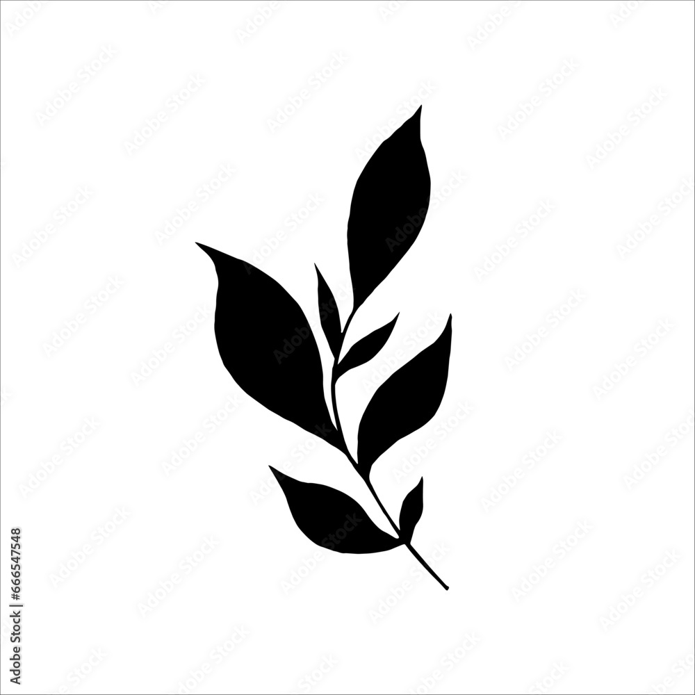 Single element branch in doodle style. Hand drawn vector illustration. Single element branch in doodle style. Hand drawn vector illustration.