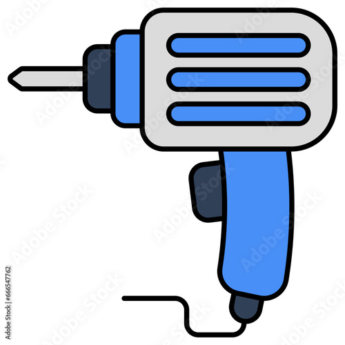 Premium download icon of drilling machine