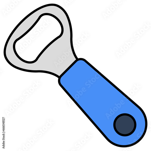 An icon design of bottle opener