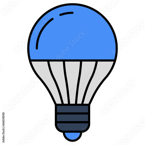 Modern design icon of lightbulb
