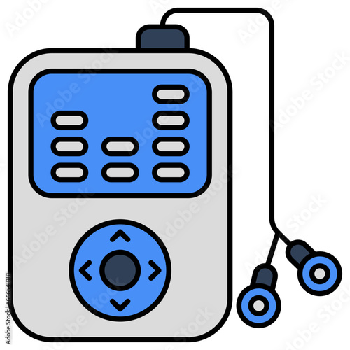 Vector design of mp3 player 