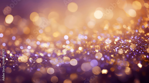 Abstract purple gold glowing background illustration