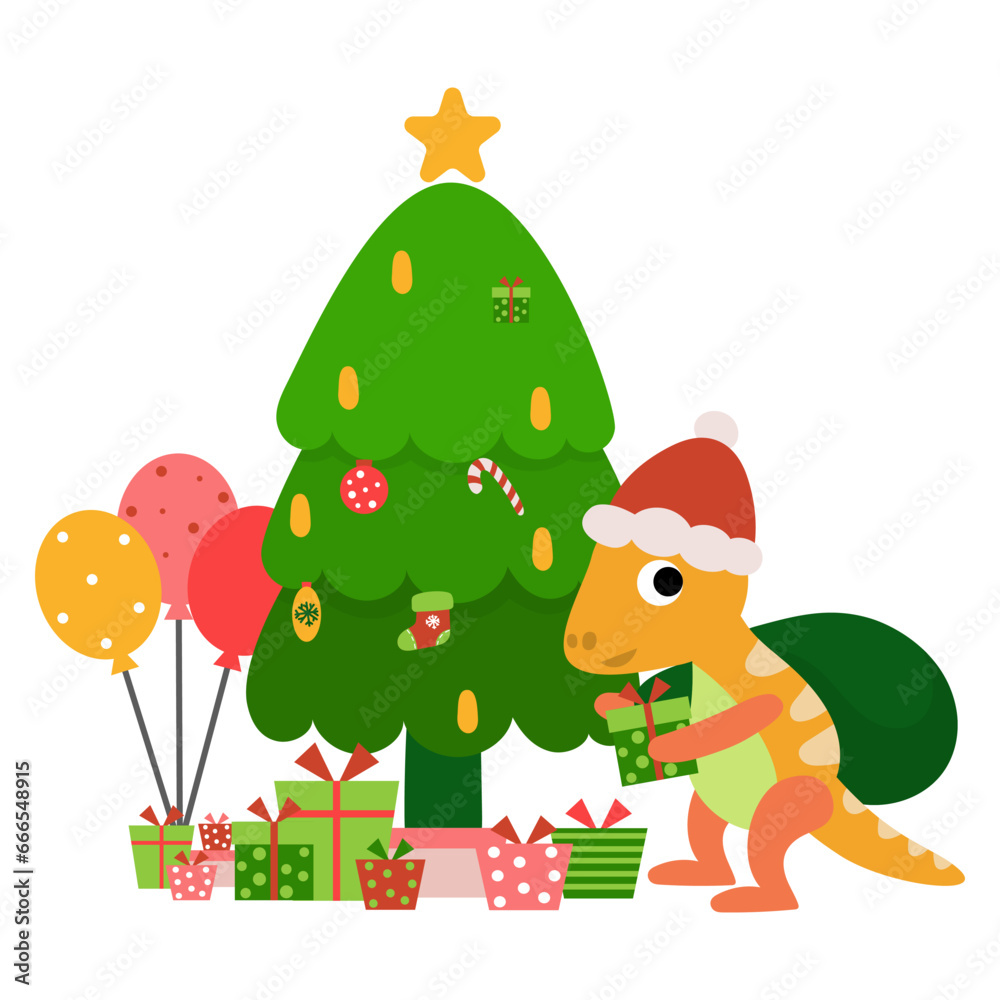 Dinosaur christmas happy new year, Dino clipart Dinosaur christmas happy new year, Dino clipart