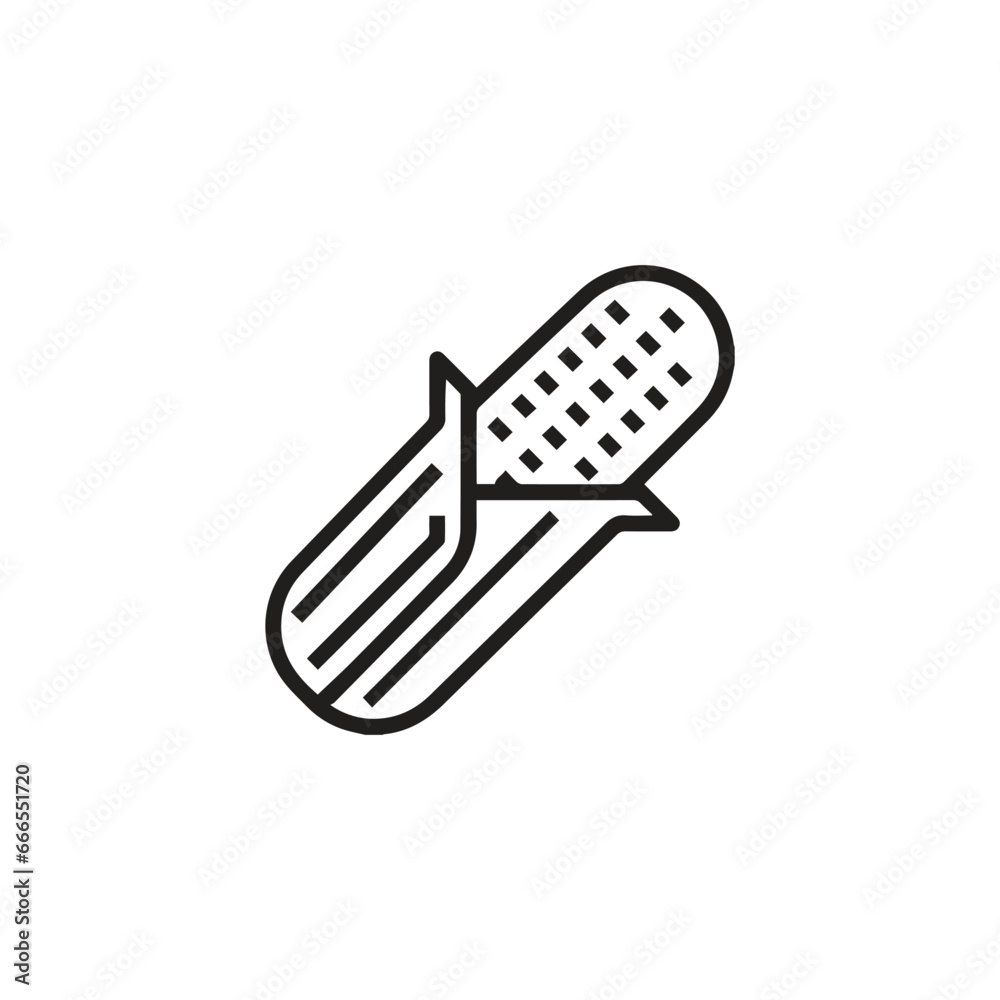 Corn icon vector. Linear style sign for mobile concept and web design. Corn symbol illustration. Pixel vector graphics - Vector. Corn icon vector. Linear style sign for mobile concept and web design. Corn symbol illustration. Pixel vector graphics - Vector.