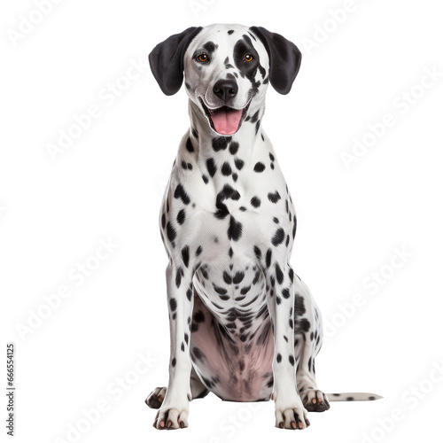 dalmatian dog isolated on white