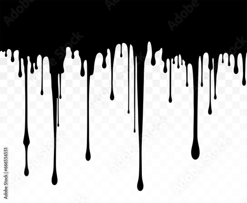 Paint dripping. Dripping liquid. Paint flows. Current paint, stains. Current drops. Current inks. Drip texture. Flowing liquid. Stencil drops. Paint splatter. Molten chocolate. Seamless pattern