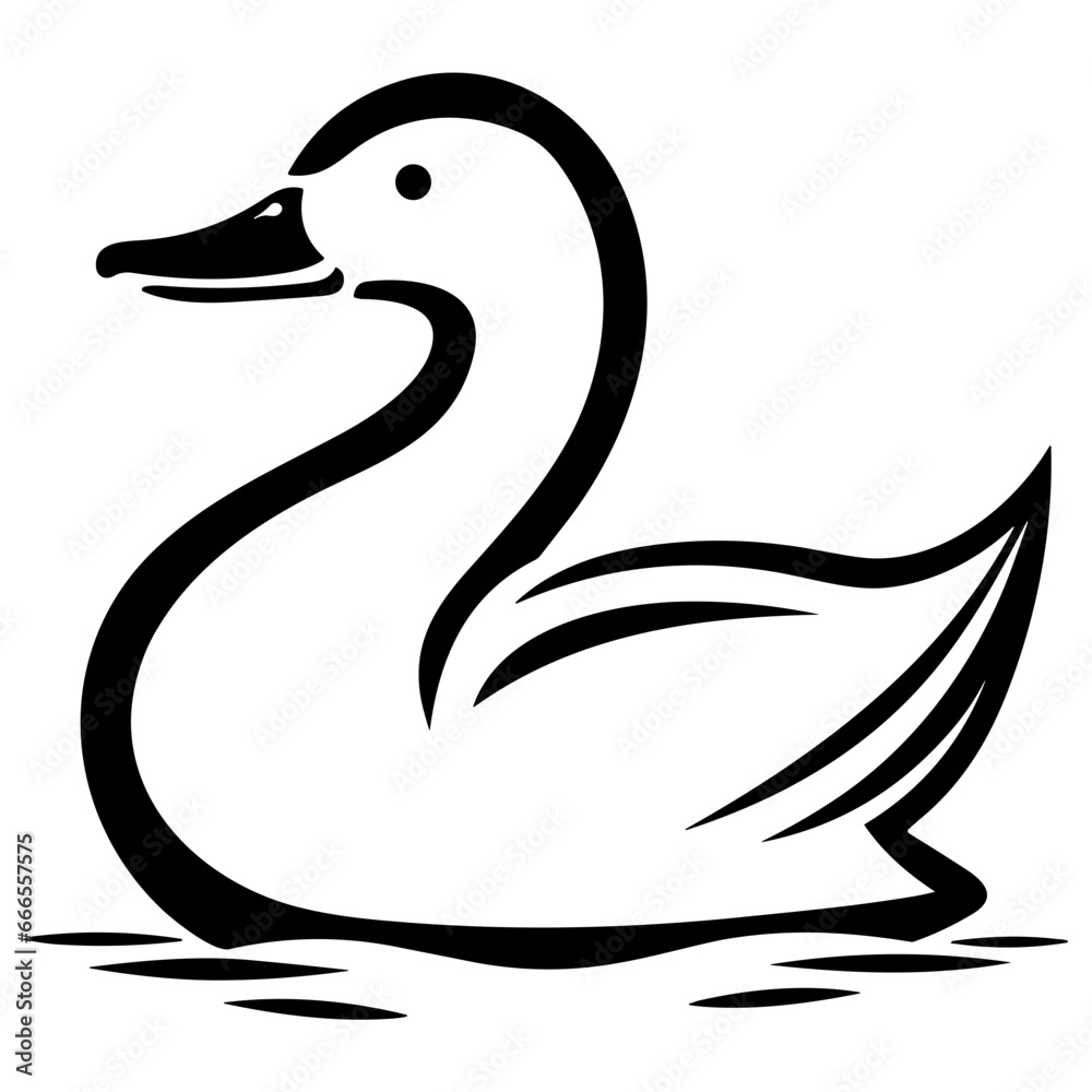 Duck Icon Illustration in Trendy Flat Isolated on White Background. SVG Vector Duck Icon Illustration in Trendy Flat Isolated on White Background. SVG Vector