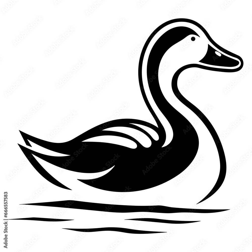 Duck Icon Illustration in Trendy Flat Isolated on White Background. SVG Vector Duck Icon Illustration in Trendy Flat Isolated on White Background. SVG Vector