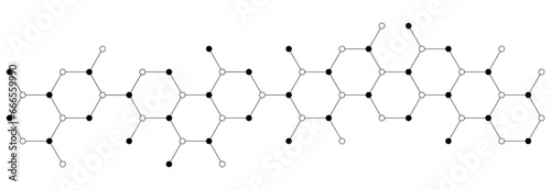 Structure molecule and communication icon. Connected lines with dots. Design for medical, technology, chemistry, science background.