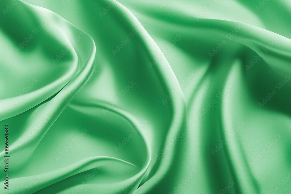 green silk textured fabric surface green silk textured fabric surface