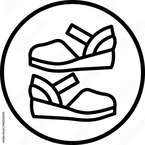 Vector Design Women Shoes Icon Style
