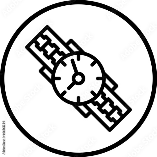 Vector Design Wristwatch Icon Style