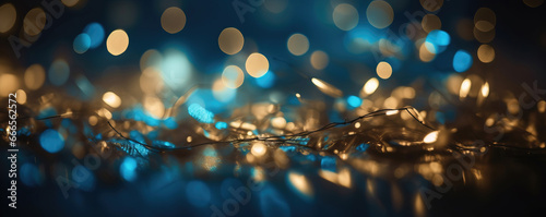 christmas lights background © Misau