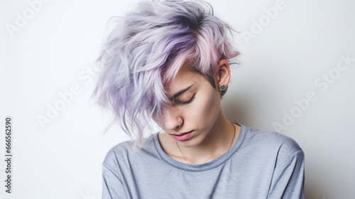  emotional stress	, portrait of a sad woman