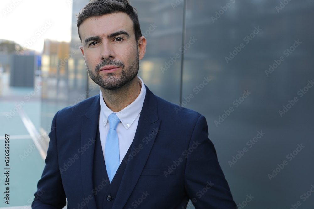 Powerful looking businessman with arrogant vibes Powerful looking businessman with arrogant vibes