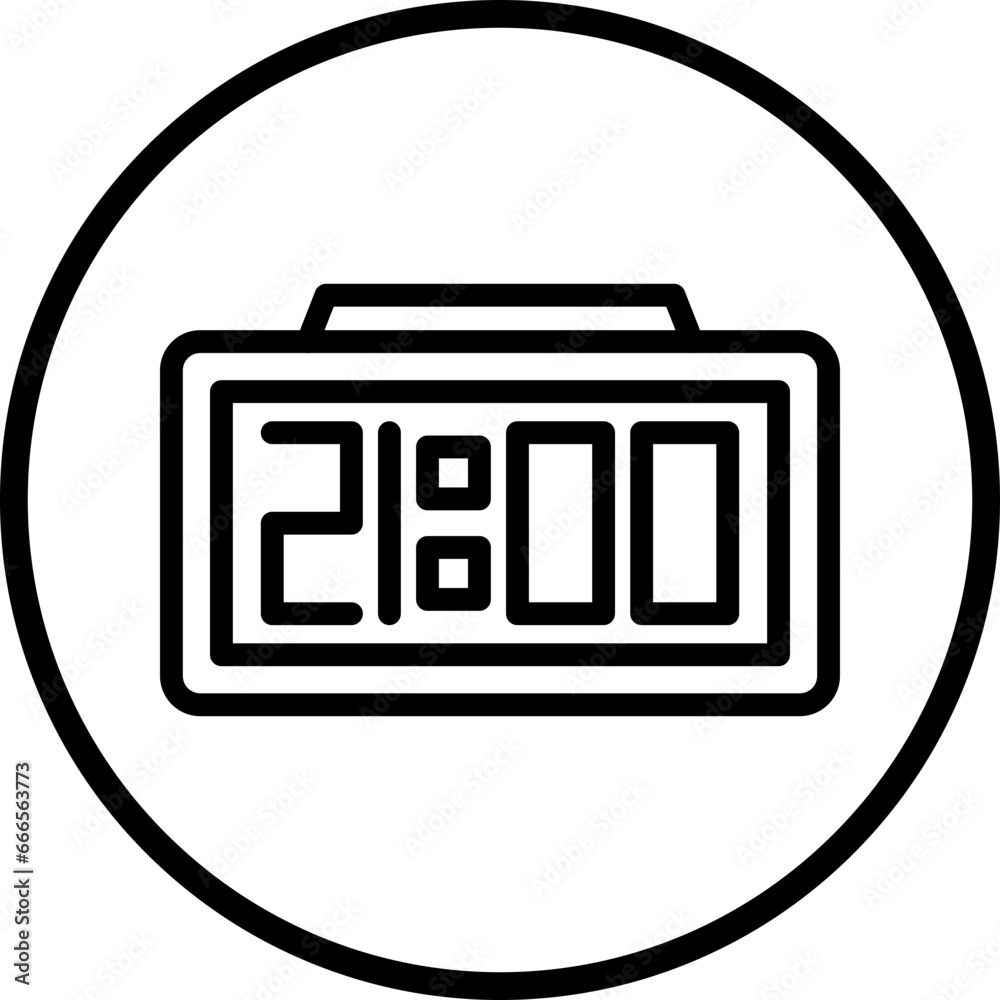 Vector Design Digital Clock Icon Style Vector Design Digital Clock Icon Style