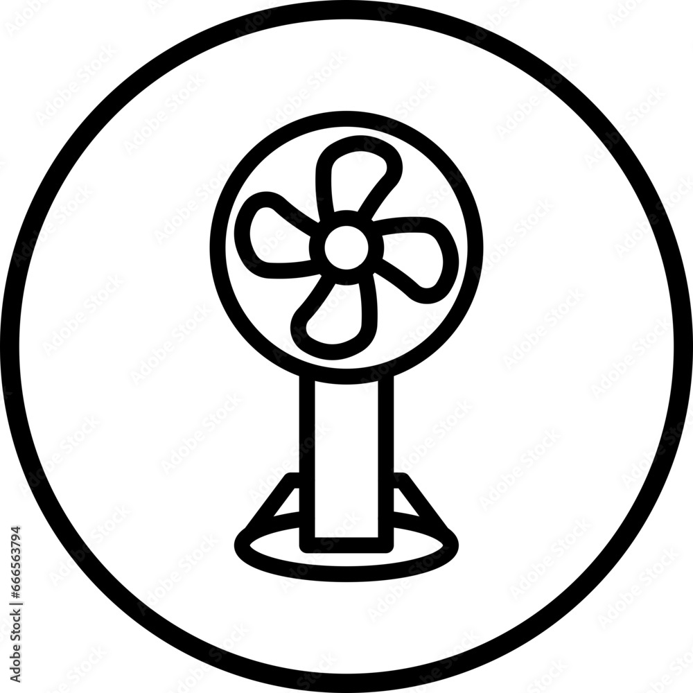 Vector Design Stand Fan Icon Style Vector Design Stand Fan Icon Style