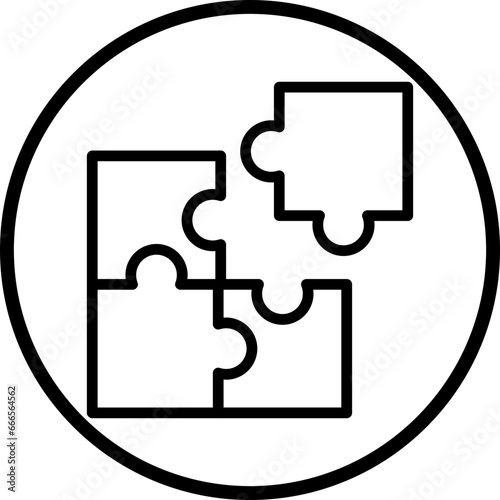 Vector Design Puzzle Icon Style