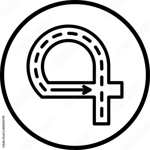 Vector Design Road Ramps Icon Style