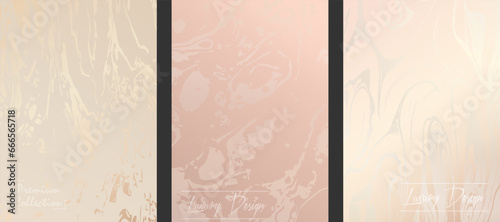 Luxury backgrounds design. A collection of premium templates for the design of postcards, invitations, packaging, greetings and creative ideas