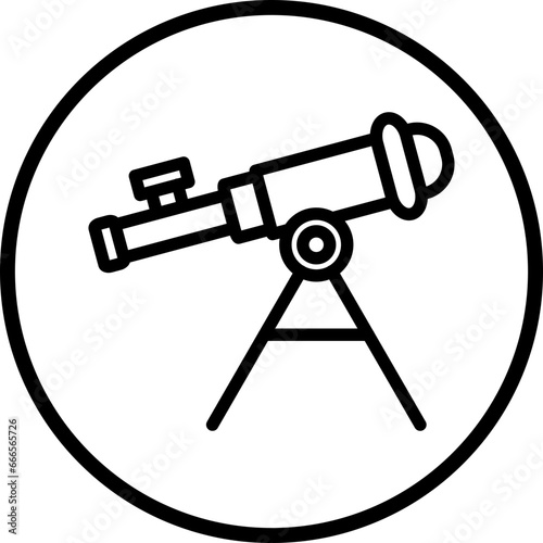 Vector Design Telescope Icon Style