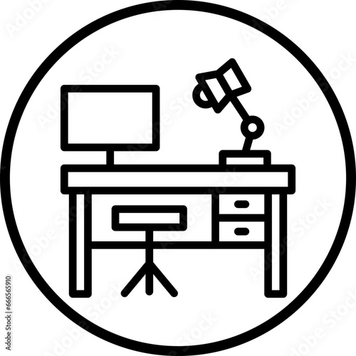 Vector Design Work Table Icon Style