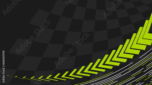 speed racing background with green shapes